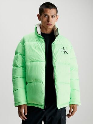 Parka Reversible 90S Puffer Verde Calvin Klein,hi-res