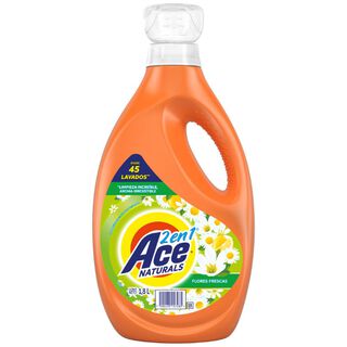 Detergente Líquido Ace Naturals 2 En 1 Flores Frescas 1.8L,hi-res
