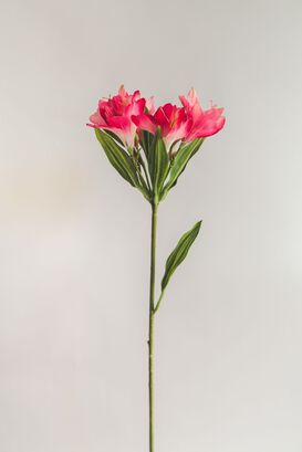 Astromelia Fucsia Flor Artificial by Le Bouquet 60 cm,hi-res