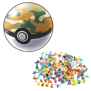 Pokebola con 24 figuras - Safari Ball - Bola de safari,hi-res