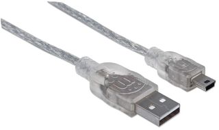 Cable Mini USB Profesional 1.8MT V3 Manhattan 5 Pines,hi-res