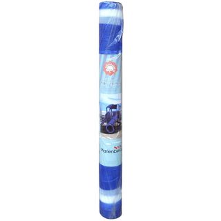 Malla Sombra Franjeada 80% de 2,1 × 5 m Azul/Blanco,hi-res