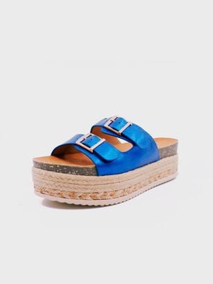Sandalia Finix Azul Stylo Shoes,hi-res