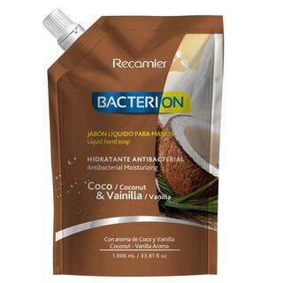 Bacterion Jabón Hidratante Antibacterial 1lt Coco Vainilla,hi-res