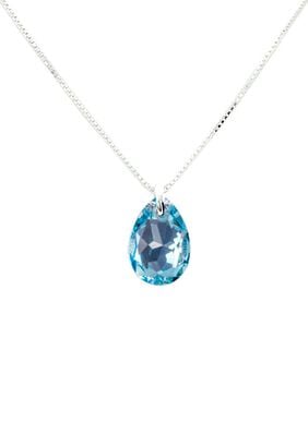 Collar Gota de Luz Cristales Genuinos Aquamarine,hi-res