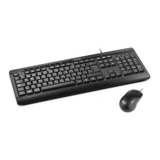 Kit Teclado y Mouse DeskMate USB QWERTY Español Negro,hi-res