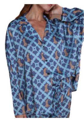 Pijama Olive Saona Azul Camisa/Pantalón,hi-res