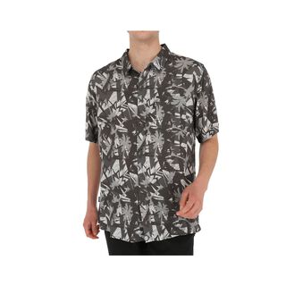 Camisa Oakley Short Sleeve Tropical Hombre Grey,hi-res
