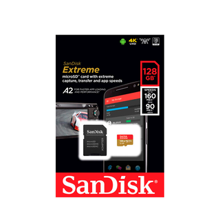 TARJETA MICRO SD SANDISK EXTREME 4K 128 GB CLASS 10 GN6MA,hi-res