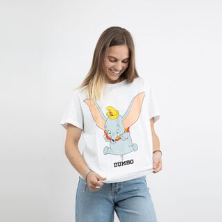 Polera Mujer Dumbo Fly Blanco Disney,hi-res