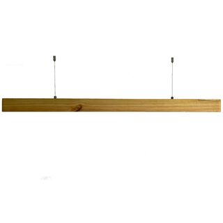 Lámpara lineal led, de madera, minimalista, 106 cm. Luz Cálida,hi-res
