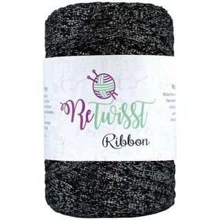 Ribbon Lurex- Cinta de Algodón Negro (3 unid),hi-res