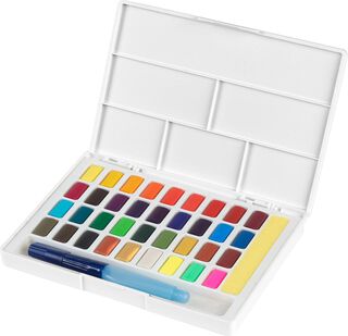 Acuarelas en pastillas Faber-Castell x36 colores,hi-res