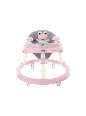 Andador Gimnasio para bebé, con bandeja de juego y música rosa,hi-res