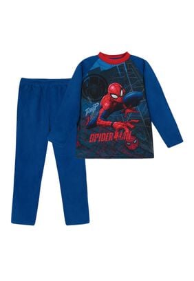 Pijama Niño Polar Disney Spiderman Azul,hi-res