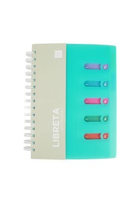 Libreta Notebook Celeste 11x14.5cm,hi-res