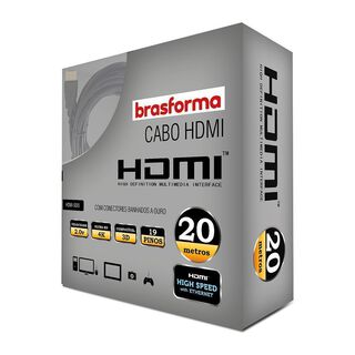 Cable HDMI  2.0.V  4K - 3D Ready - ARC - HDR - 20 mts,hi-res