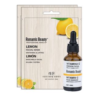 Pack Serum Facial de Limón y Vitamina C + 2 Mascarillas Facial de Limón,hi-res