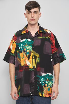 Camisa casual  multicolor nostalgic talla L 868,hi-res