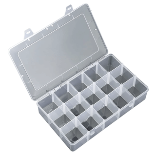 Caja Organizadora Plástica Multipropósito Con 15 Compartimentos,hi-res