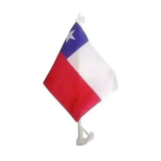 12 Banderas De Chile Auto Fiestas Patrias 20x30 cm,hi-res