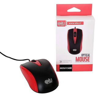 Mouse Con Cable USB - Rojo,hi-res