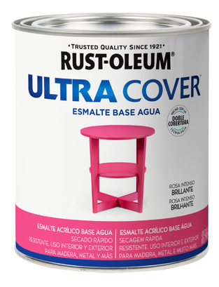 Esmalte al Agua Ultra Cover 946ml Rosa Intenso Rust Oleum,hi-res