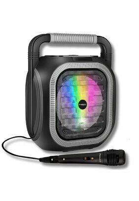  Parlante Karaoke RGB Bluetooth + Microfono + Radio FM 765GR,hi-res