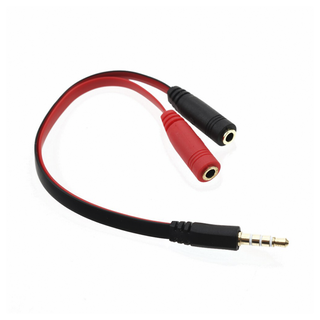 Cable divisor de audio y micrófono – entrada plug 3.5mm,hi-res
