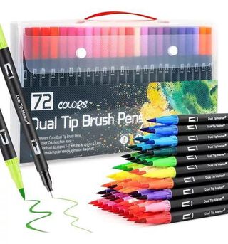 Lettering 72 Colores Dual Tipbrush Pens Plumon Doble Pincel,hi-res