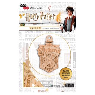 Emblema Harry Potter Slytherin Modelo Armable En Madera,hi-res