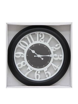 Reloj de pared Ø30 cm. Negro ø30 x3 cm,hi-res