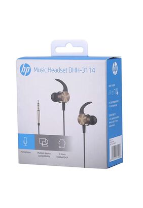 Audifono In Ear Metalico Dorado DHH-3114 HP,hi-res