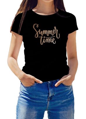 Polera Mujer diseño Summer time Glitter D2,hi-res