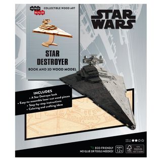 Star Wars Star Destroyer Libro y Modelo Armable En Madera,hi-res