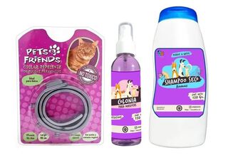 Kit Para Gato Collar Anti Pulgas Colonia Shampoo Fruitilicious,hi-res