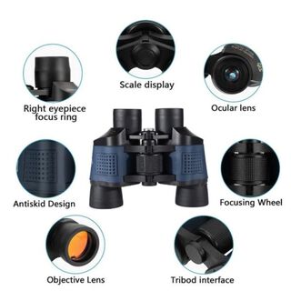 Binoculares Profesionales 60x60 Caza Binocular 1000m Pro,hi-res