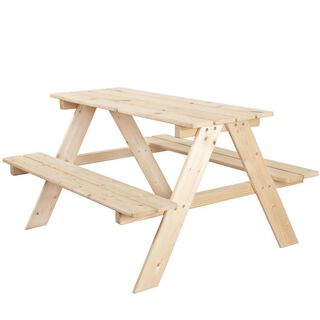 Mesa con bancas madera,hi-res
