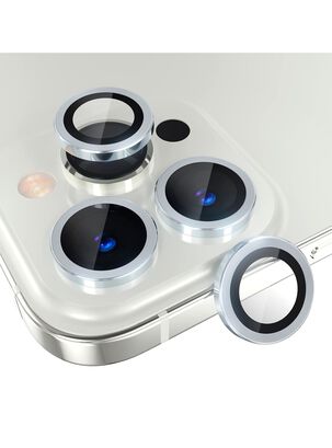 Protector De Lente De Camara Para iPhone 15 Pro / 15 Pro Max Plateado,hi-res