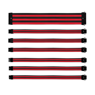 Kit Cables Extension para PSU Cooler Master Rojo y Negro,hi-res