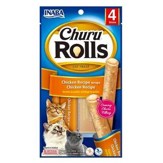 Snack Para Gatos Inaba Churu Cat Rolls Chicken 40gr 4 tubos,hi-res