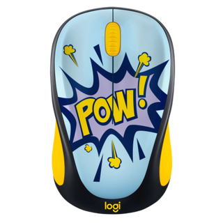 Mouse Inalambrico USB 3 Botones 1000DPI Diseño Comic M317 Logitech,hi-res