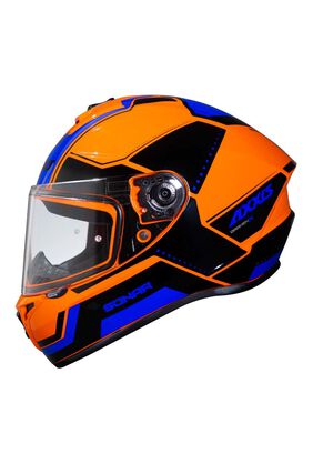      Casco De Moto Axxis Draken Sonar C4 Naranja Brillo,hi-res