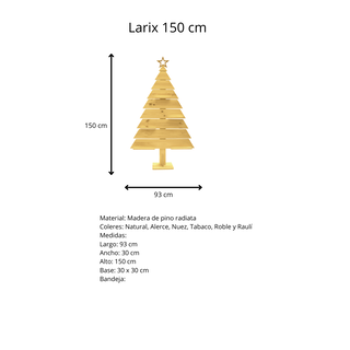 Árbol Navidad de madera Larix 150 cms de alto.,hi-res