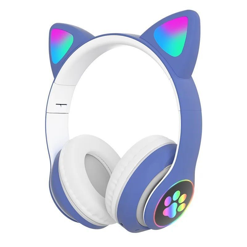 Audifonos Bluetooth Inalambricos Para Niñas Con Orejas De Gato Fashion A La  Moda