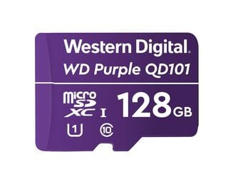 MicroSD WD Purpura 128gb SURVEILLANCE Class 10,hi-res
