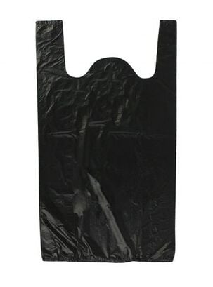 Bolsas de Basura Tipo Camisetas Negro 60x70 100 Unidades,hi-res