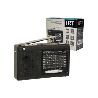 Radio Portátil IRT AM/FM/SW/USB/MSD 9 bandas negra,hi-res