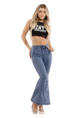 Jeans Mujer Celeste JE3618C,hi-res