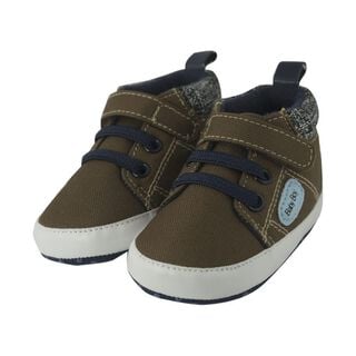Zapatos Café Con Velcro Para Bebé,hi-res